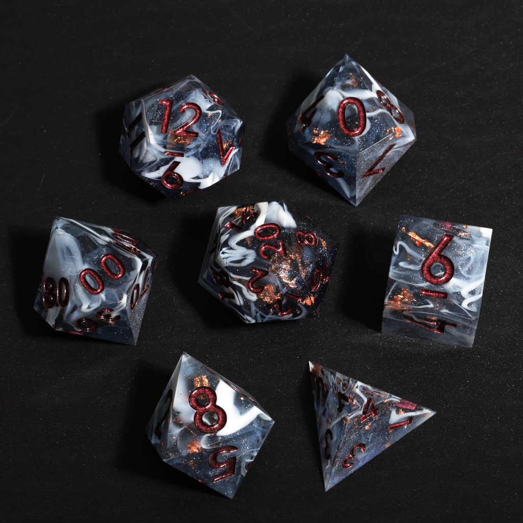 Dudley's Gallery - Echoes of Fate Sharp Edge Resin Dice Set