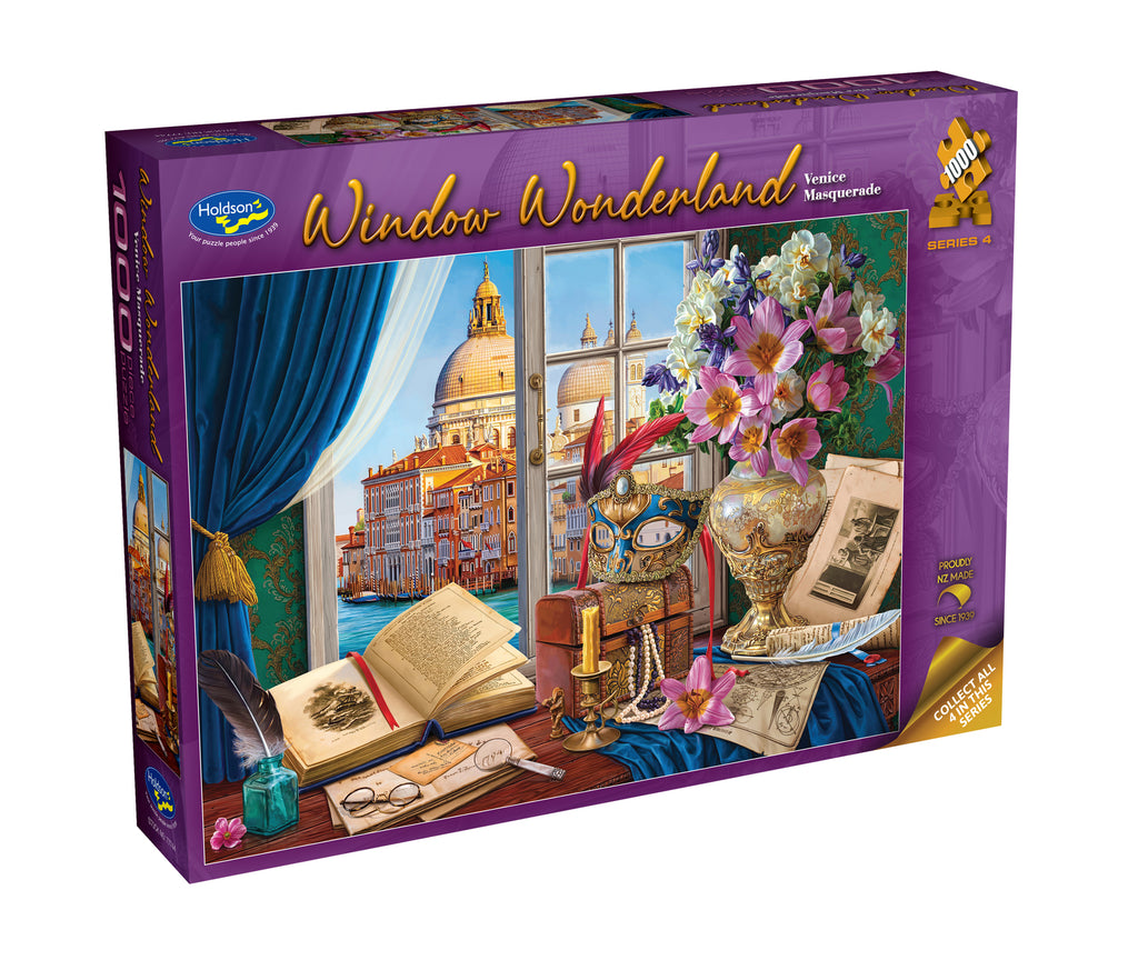 Holdson: Venice Masquerade - Window Wonderland Puzzle (1000pc Jigsaw)