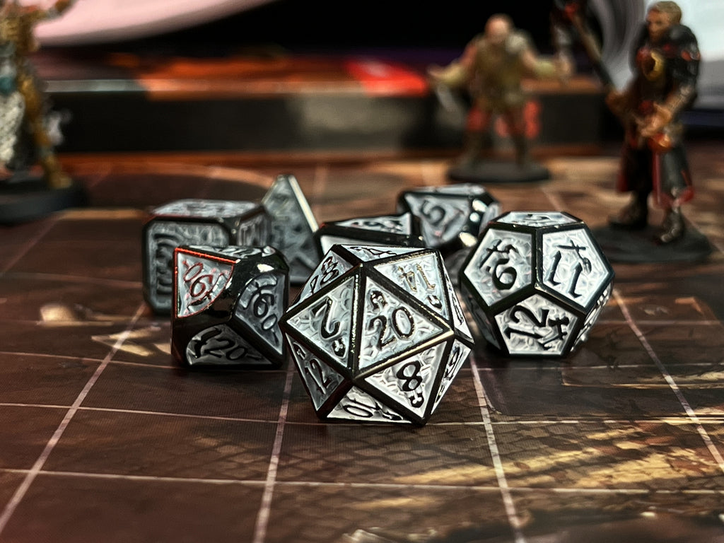 Dudley's Armoury - Ice Dragon Metal Dice Set