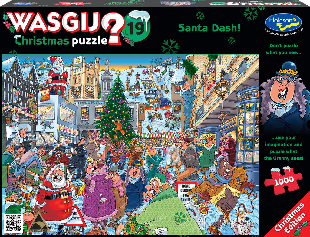 Wasgij Christmas #19: Santa Dash Puzzle (1000pc Jigsaw)