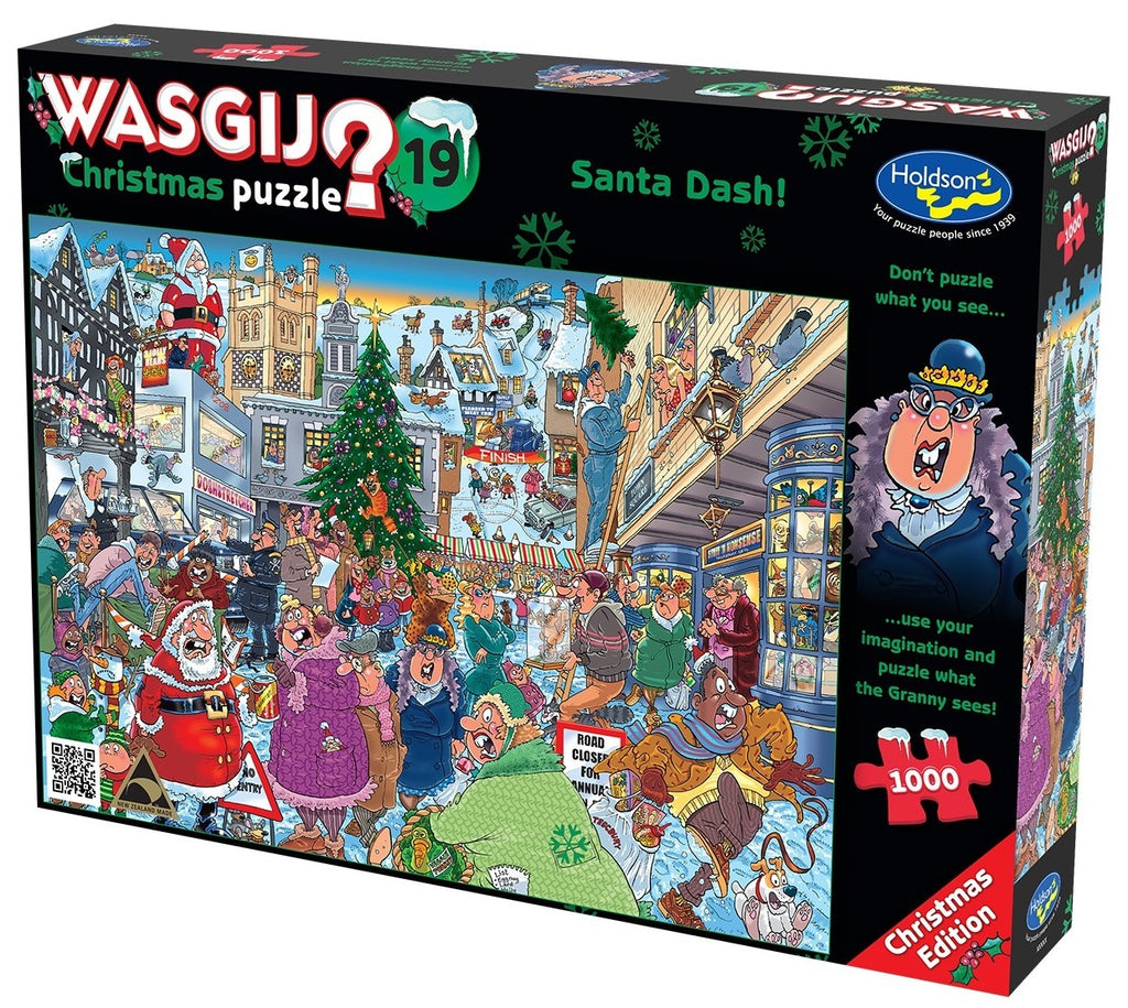 Wasgij Christmas #19: Santa Dash Puzzle (1000pc Jigsaw)