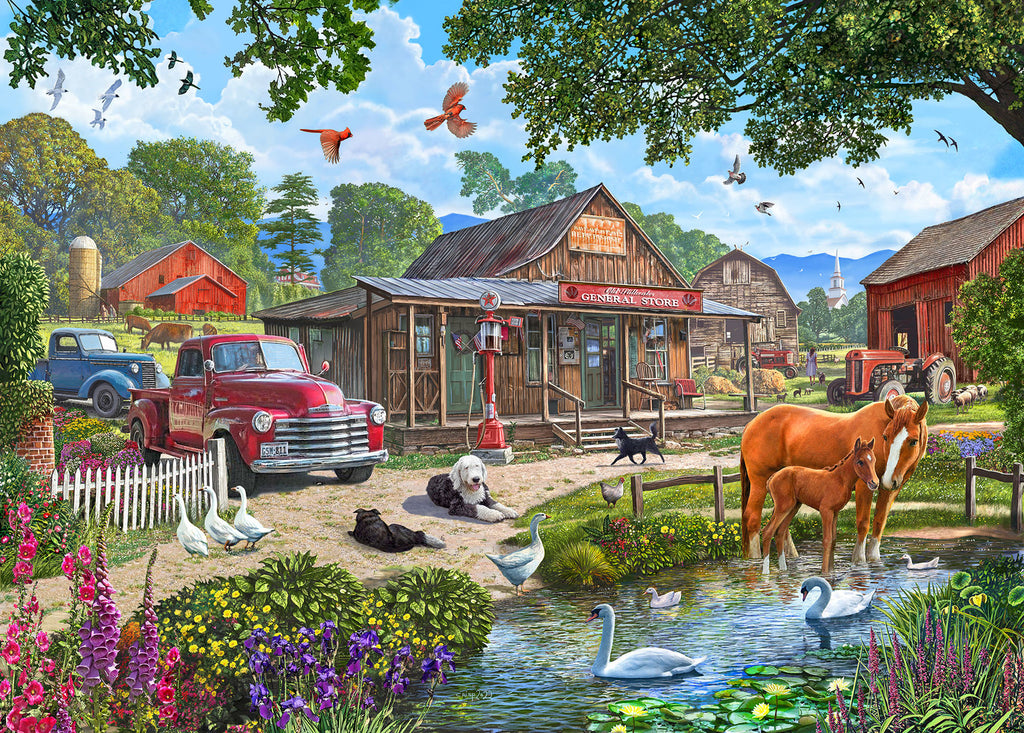 Holdson: Old Stillwater General Store - Horse & Hound Puzzle (1000pc Jigsaw)