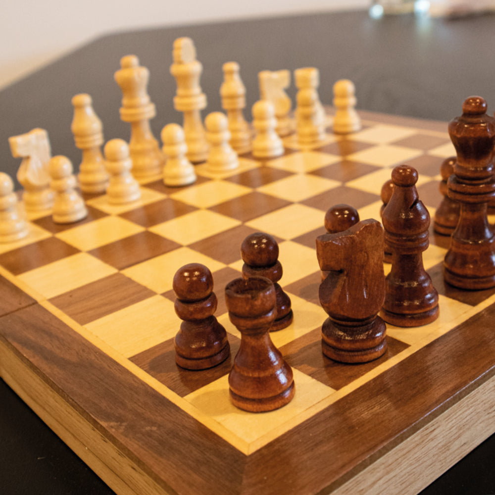 LPG: Wooden Folding Chess/Checkers/Backgammon Set (30cm)