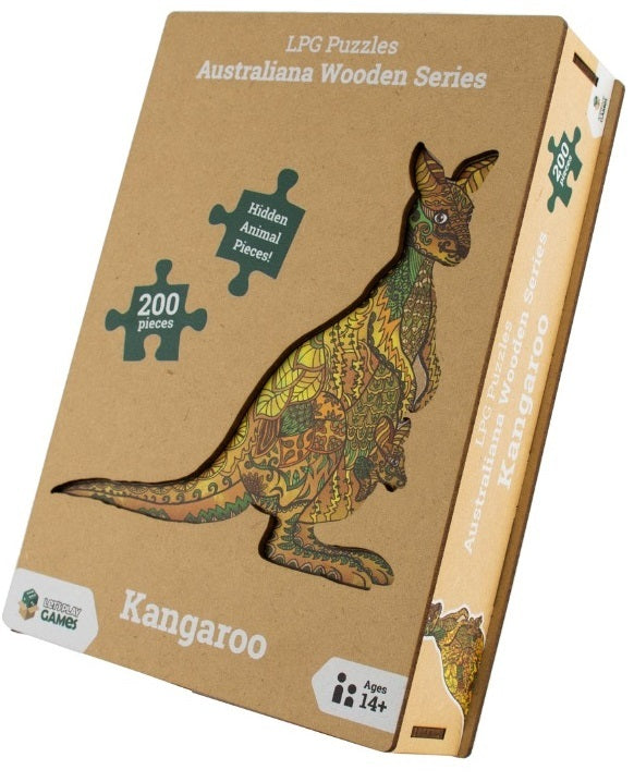LPG: Kangaroo - Wooden Puzzle (200pc Jigsaw)