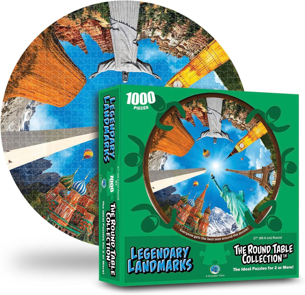 4 Fronts: Legendary Landmarks - Round Puzzle (700pc Jigsaw)