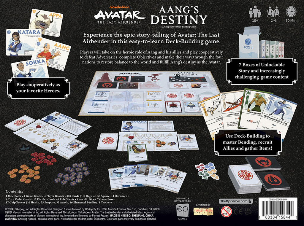 Avatar Last Airbender - Aang's Destiny Deckbuilding Game