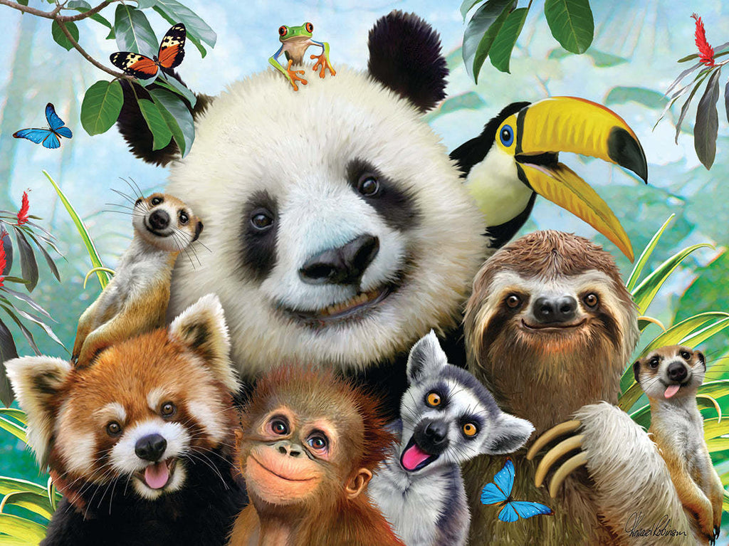 Prime 3D: Zoo Selfie Puzzle (63pc Jigsaw)