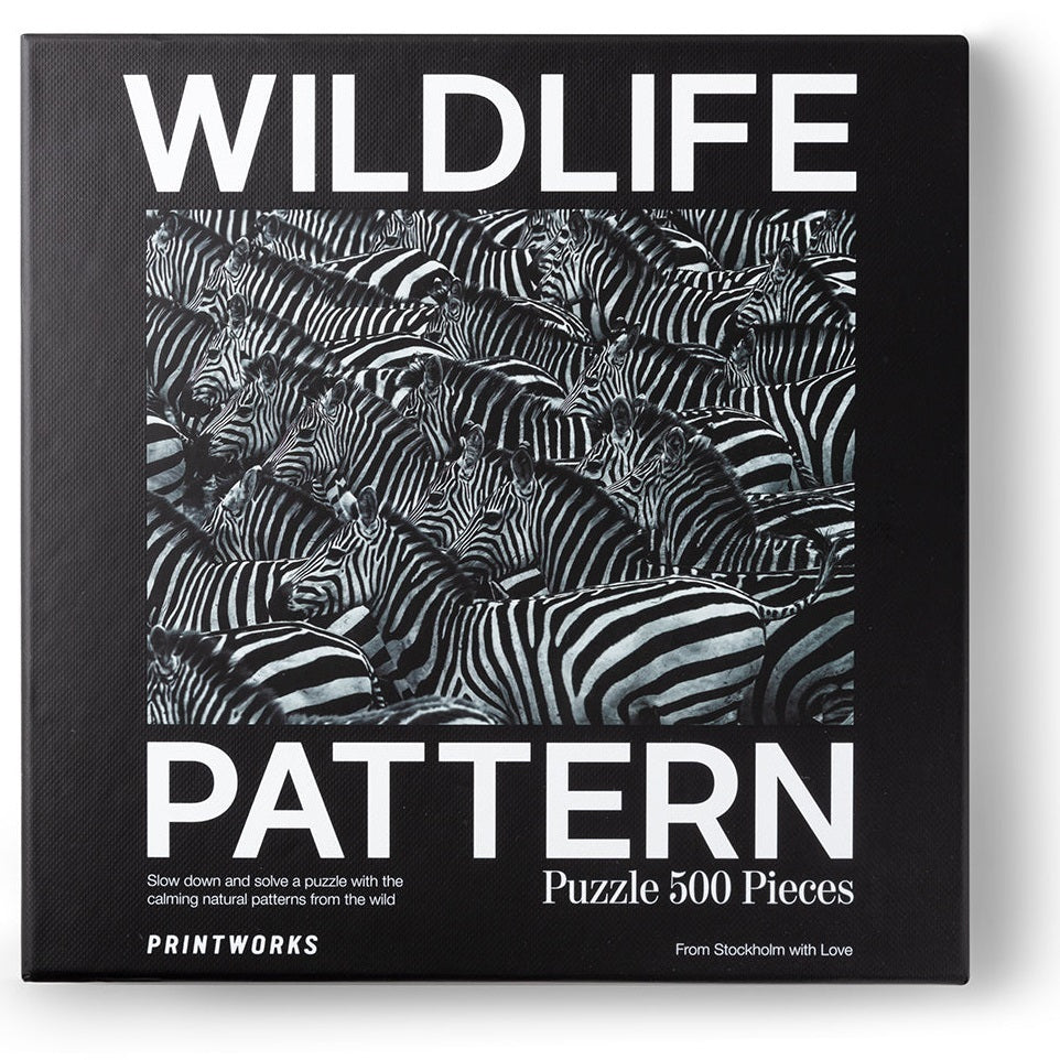 Wildlife Pattern: Zebra Puzzle (500pc Jigsaw)