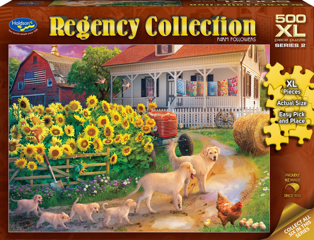 Holdson: Farm Followers - Regency Collection XL Piece Puzzle (500pc Jigsaw)