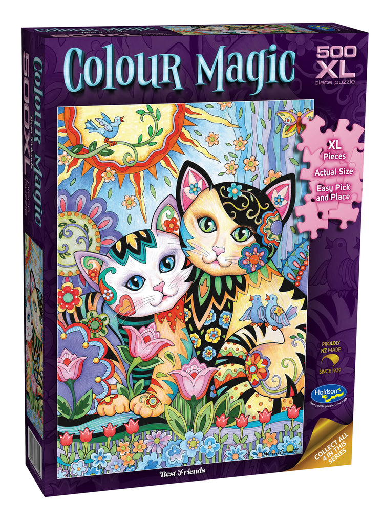 Holdson: Best Friends - Colour Magic - XL Piece Puzzle (500pc Jigsaw)