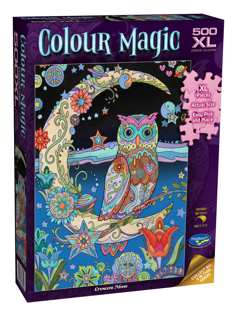 Holdson: Crescent Moon - Colour Magic - XL Piece Puzzle (500pc Jigsaw)