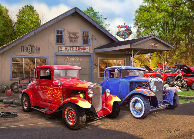 Holdson: Roadside Rods - Back in the Fast Lane Puzzle (1000pc Jigsaw)