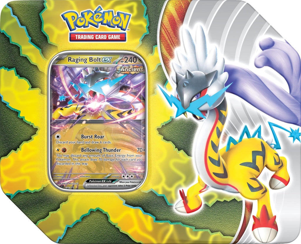 Pokemon TCG - Paradox Destinies Tin (Raging Bolt ex)