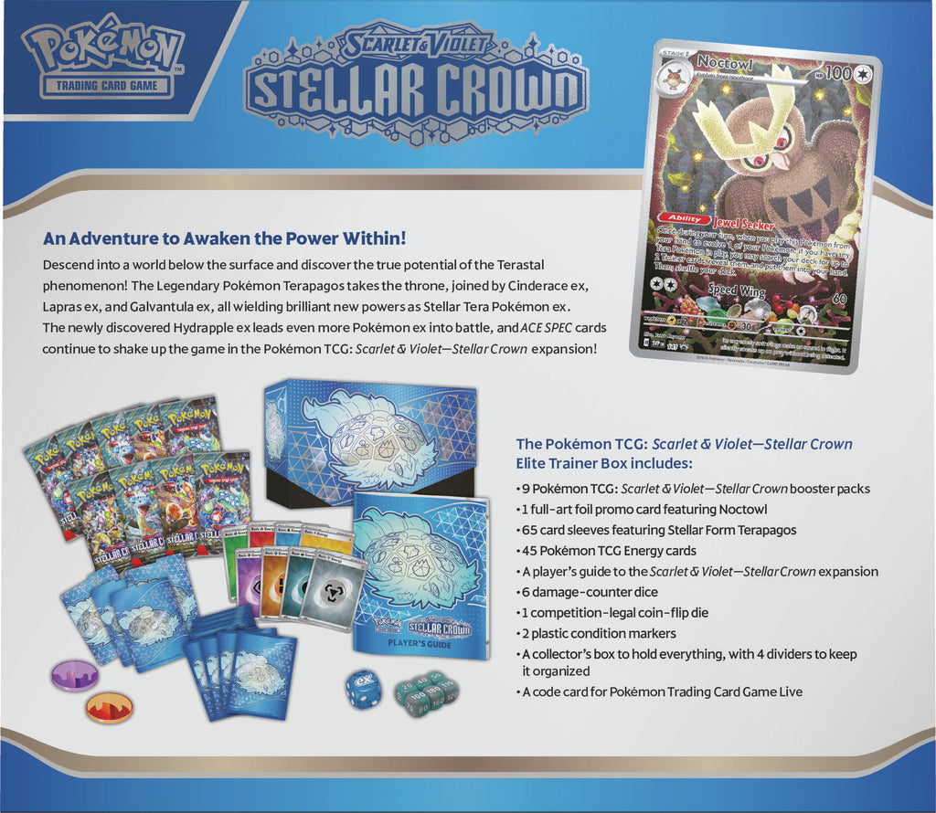 Pokemon TCG: Stellar Crown - Elite Trainer Box