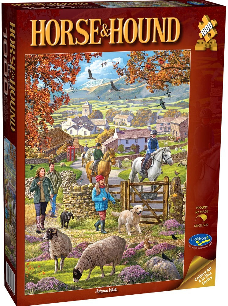 Holdson: Autumn Walk - Horse & Hound Puzzle (1000pc Jigsaw)