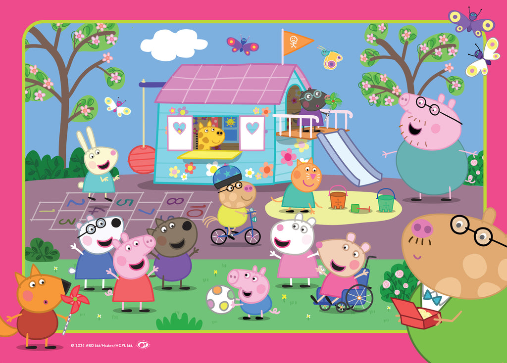 Holdson: Peppa Pig - Frame Tray Puzzles (4x35pc Jigsaws)