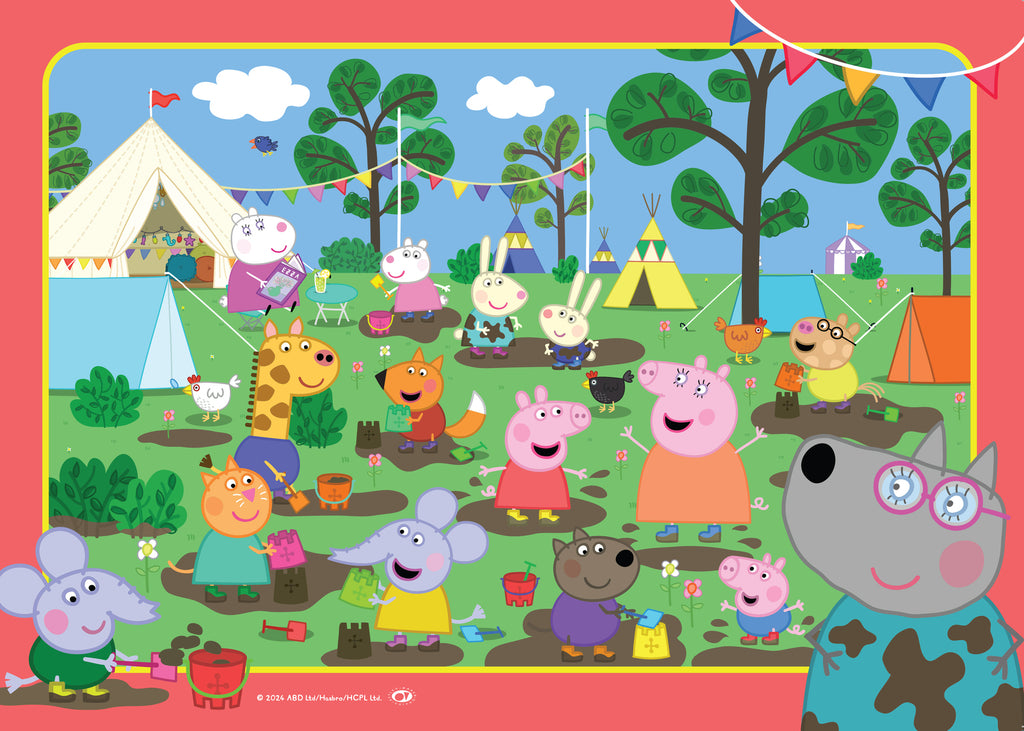 Holdson: Peppa Pig - Frame Tray Puzzles (4x35pc Jigsaws)