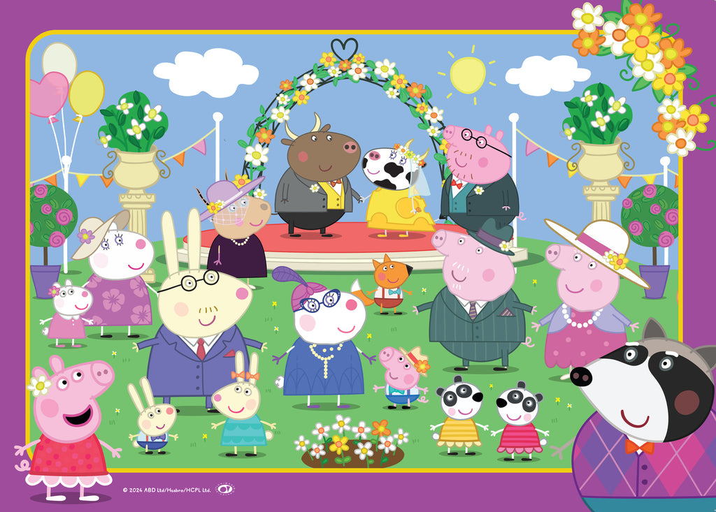 Holdson: Peppa Pig - Frame Tray Puzzles (4x35pc Jigsaws)