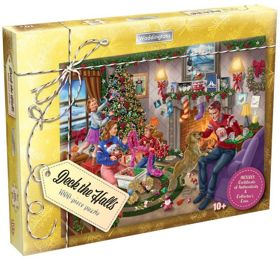 Waddingtons: Deck The Halls - Christmas Puzzle (1000pc Jigsaw)