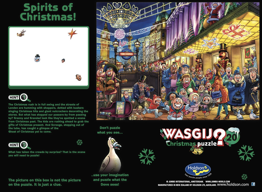 Wasgij Christmas: Spirit of Christmas! - Christmas #20 Puzzle (1000)pc Jigsaw)