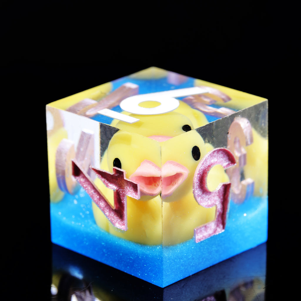 Dudley's Gallery - Rubber Duckies Sharp Edge Resin Dice Set