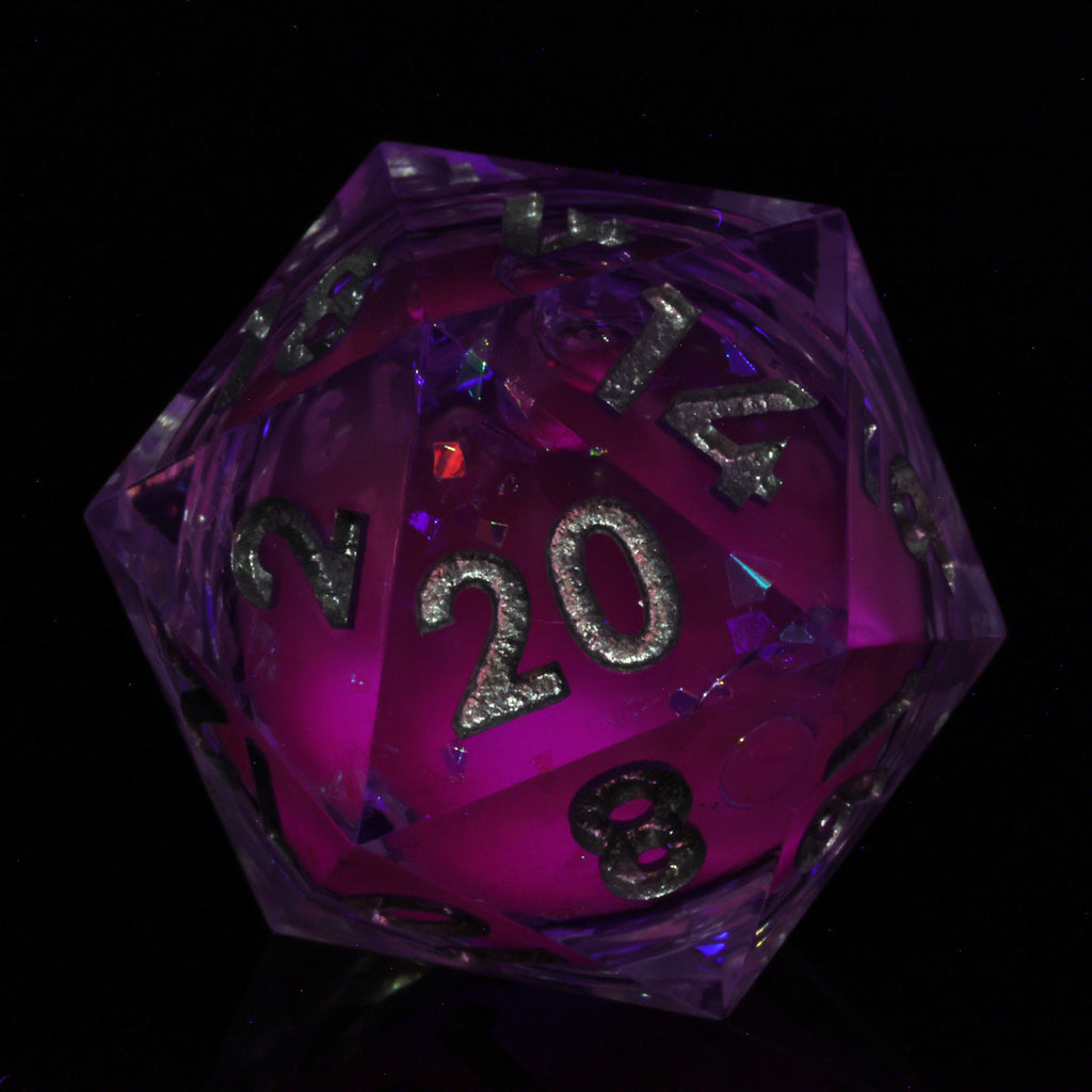 Dudley's Gallery - Fey Dust Sharp Edge Liquid Core Resin Dice Set
