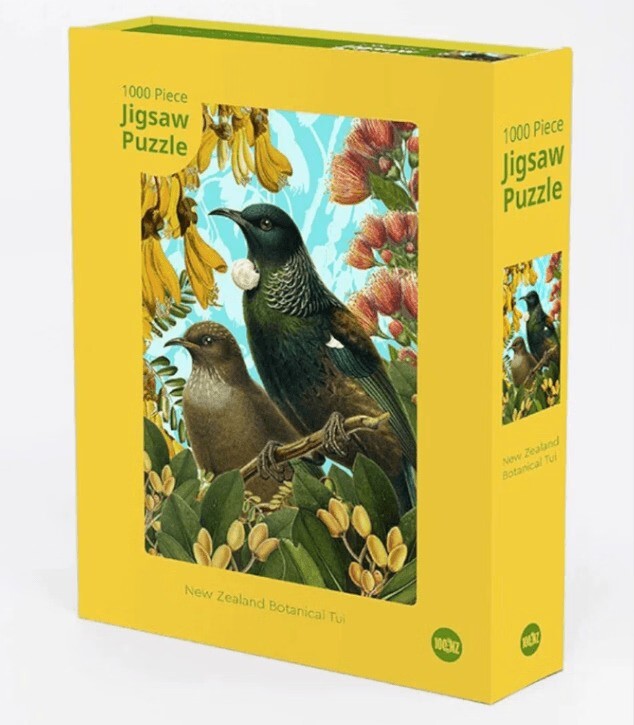 100% NZ: Botanical Tui Puzzle (1000pc Jigsaw)