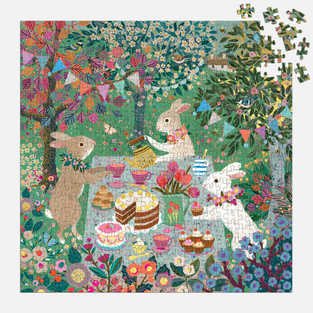 Galison: Spring Tea Party - 500 Piece Puzzle