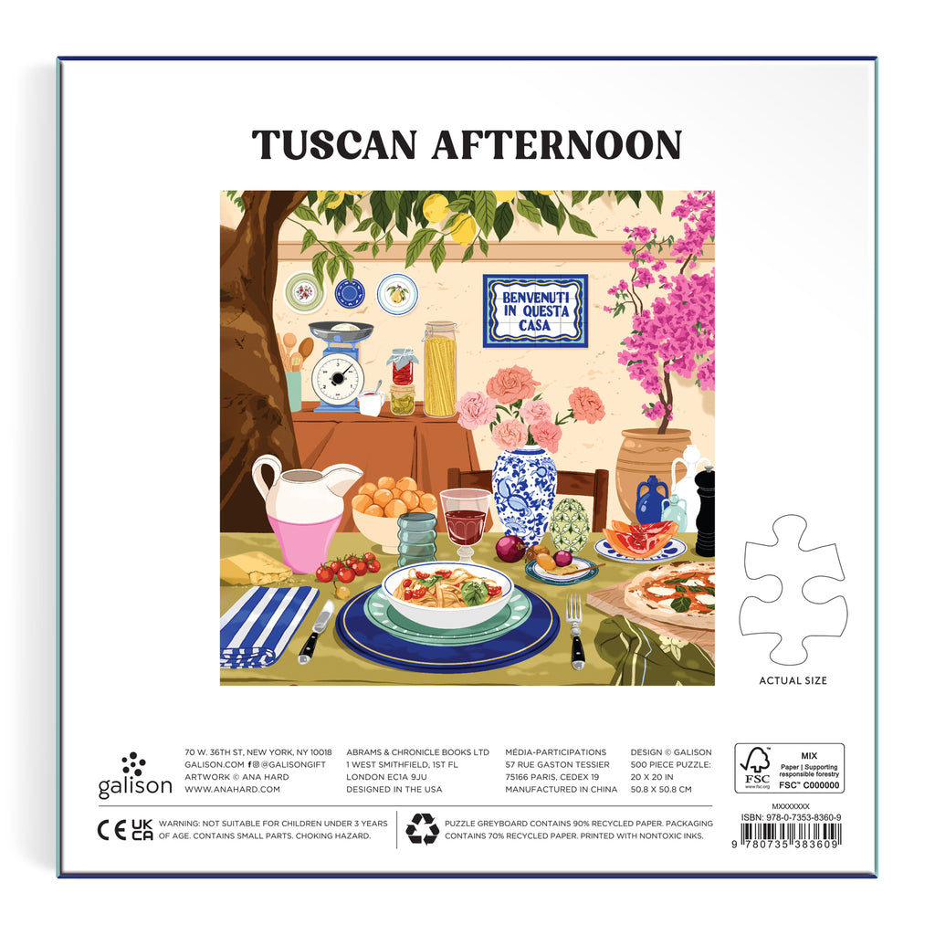 Galison: Tuscan Afternoon - 500 Piece Puzzle