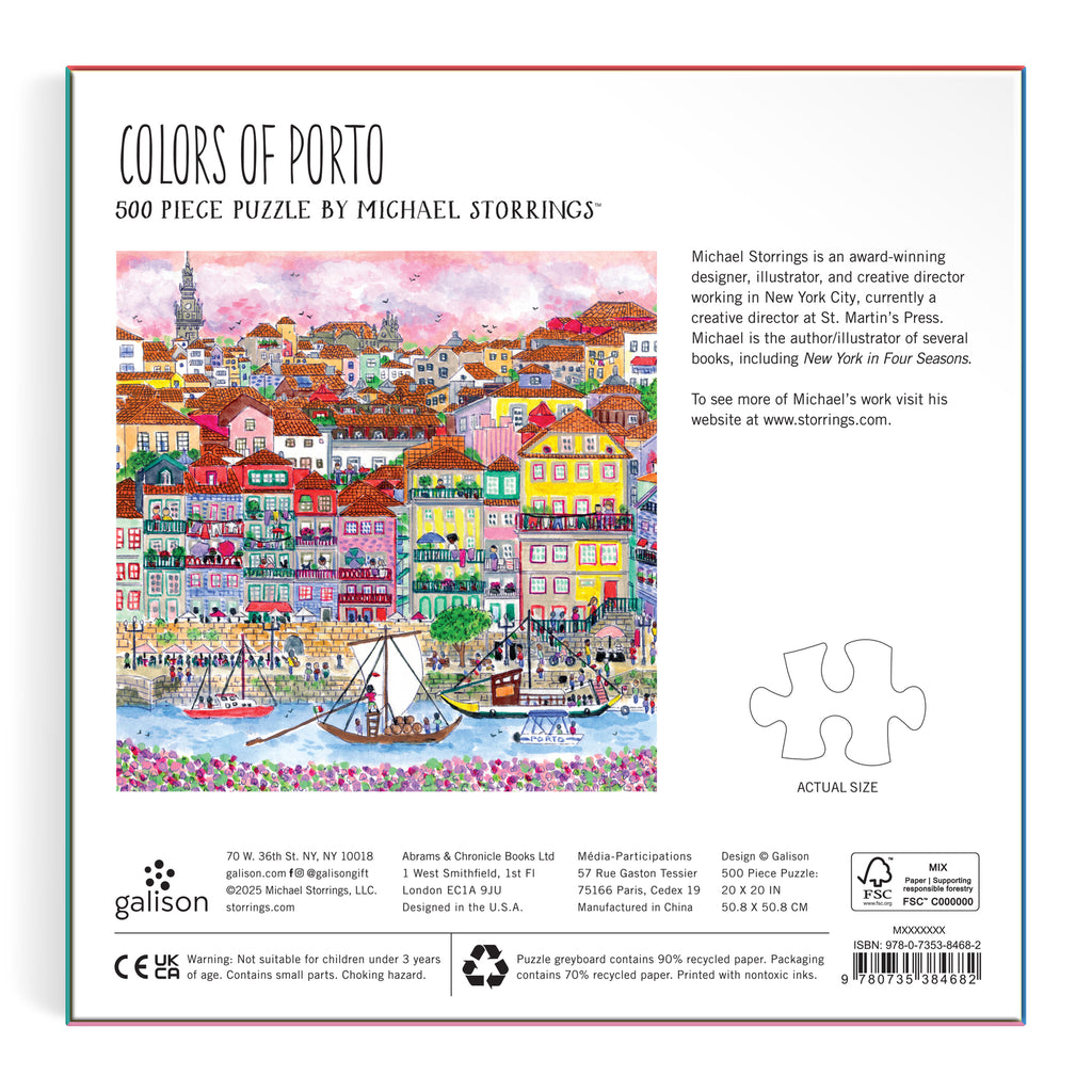 Galison: Summer in Portugal - 500 Piece Puzzle