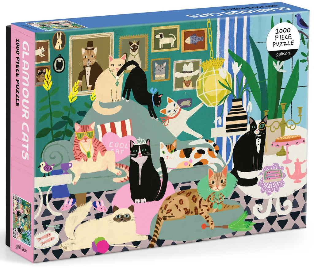 Galison: Glamour Cats - 1000 Piece Puzzle