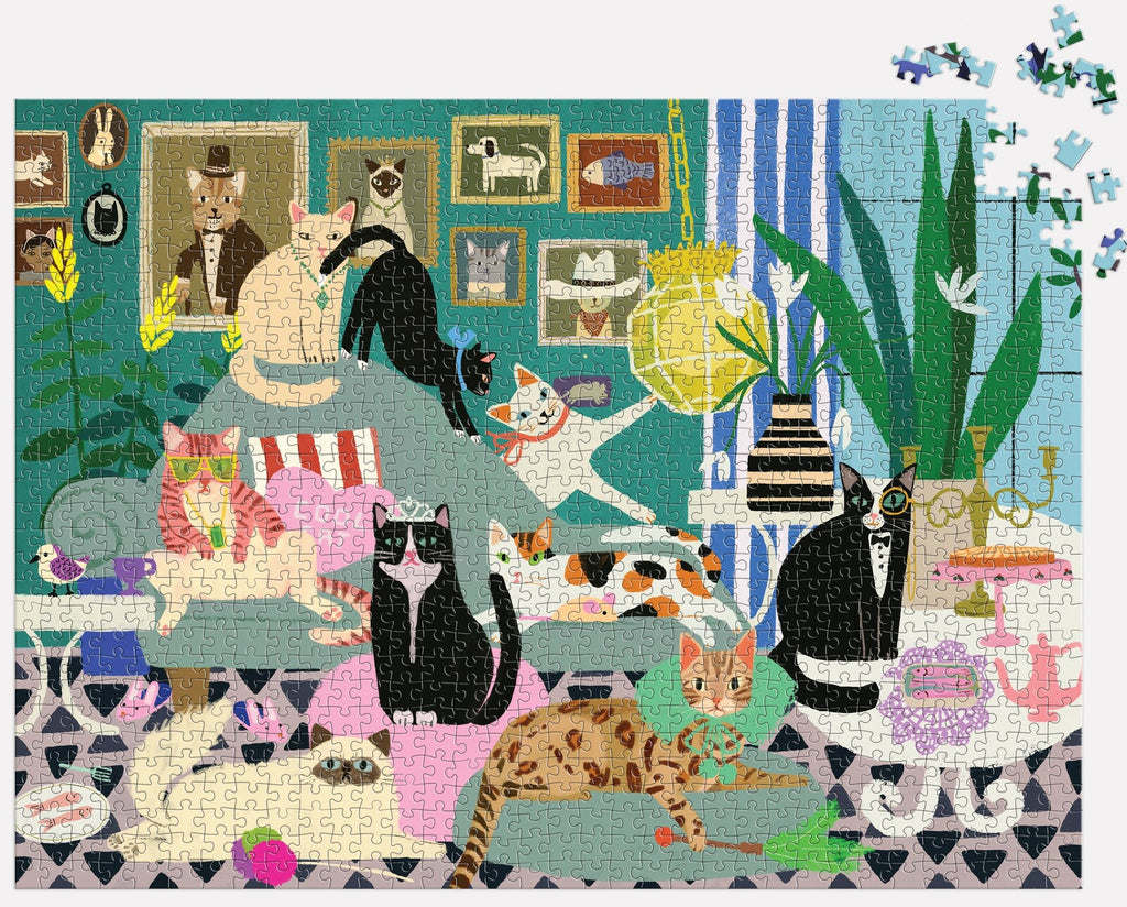 Galison: Glamour Cats - 1000 Piece Puzzle