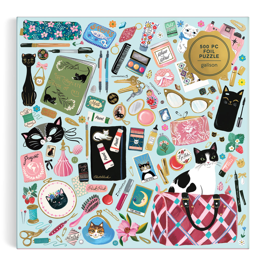 Galison: Purrfect Accessories - 500 Piece Puzzle