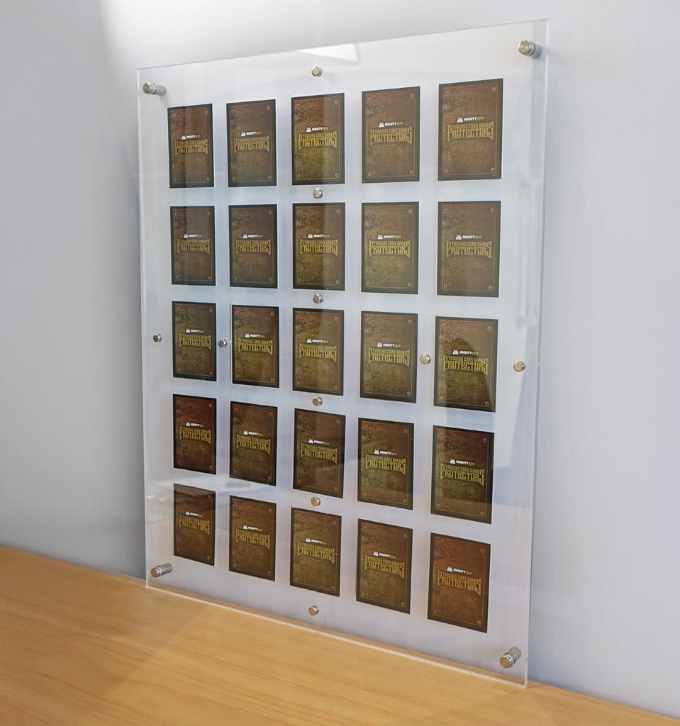 BrickFans Wall Mounted Trading Card Display Frame for 25 Cards