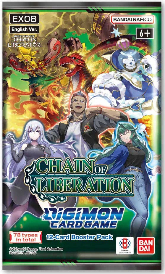 Digimon Card Game: Chain of Liberation [EX08] - Extra Booster Pack (Single Booster)