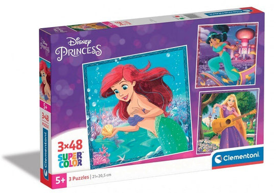 Clementoni: Diseny Princess - Puzzles (3x48pc Jigsaws)