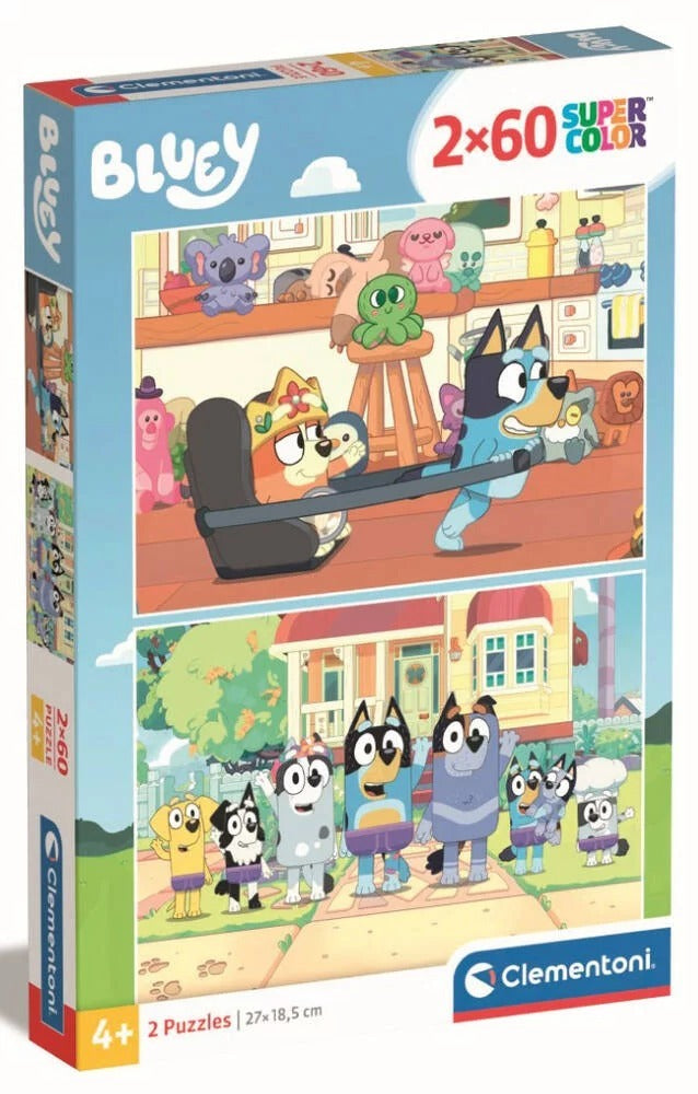 Clementoni: Bluey - Puzzles (2x60pc Jigsaws)