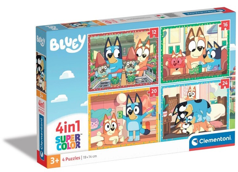 Clementoni: Bluey - Puzzles (12, 16, 20, 24pc Jigsaws)