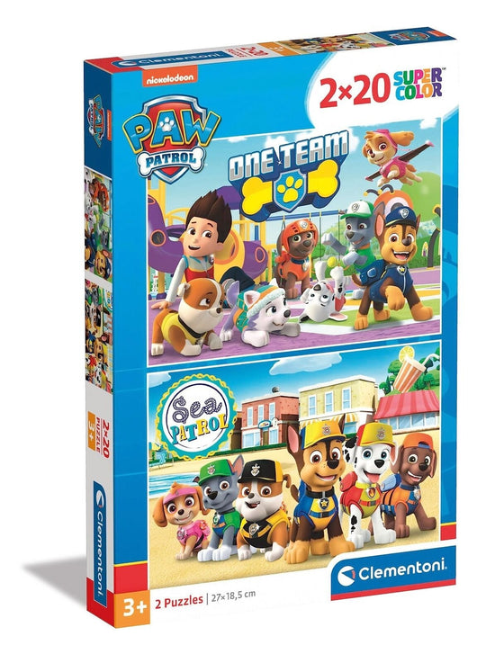 Clementoni: Paw Patrol - Puzzles (2x20pc Jigsaws)