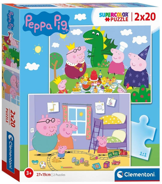 Clementoni: Peppa Pig - Puzzles (2x20pc Jigsaws)