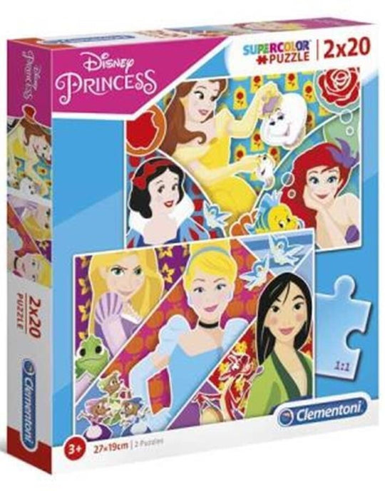 Clementoni: Disney Princess Maxi - Puzzles (2x20pc Jigsaws)