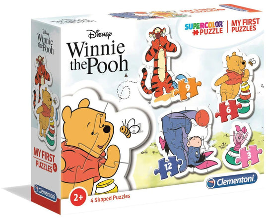 Clementoni: Winnie the Pooh My First - Puzzles (3, 6, 9, 12pc Jigsaws)