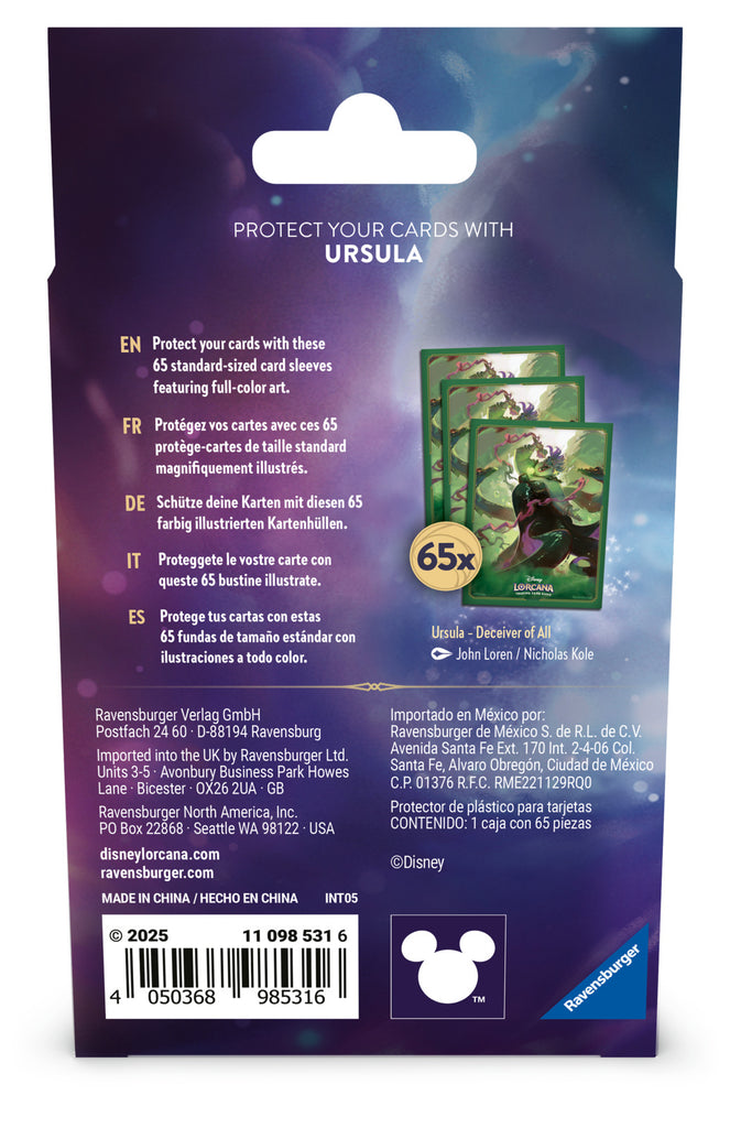 Disney's Lorcana: Archazia's Island - Sleeves (Ursula)