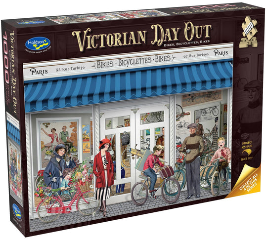 Victorian Day Out: Bikes, Bicyclettes, Bikes - Puzzle (1000pc Jigsaw)