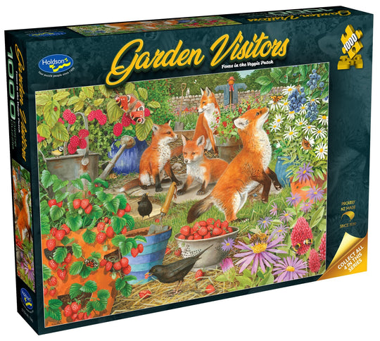 Garden Visitors: Foxes in the Veggie Patch - Puzzle (1000pc Jigsaw)