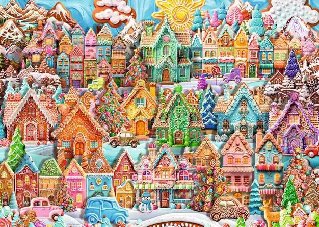 Ravensburger: Christmas Cookie Village Puzzle (1000pc Jigsaw)