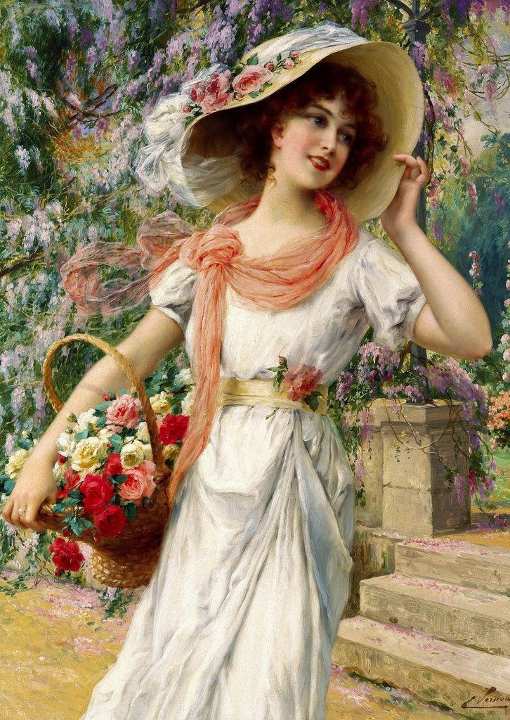 Enjoy Puzzle: Emile Vernon - The Flower Garden (1000pc Jigsaw)