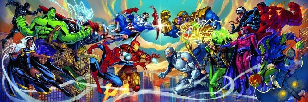 Clementoni: Marvel Heroes vs. Villains - Panorama Puzzle (1000pc Jigsaw)