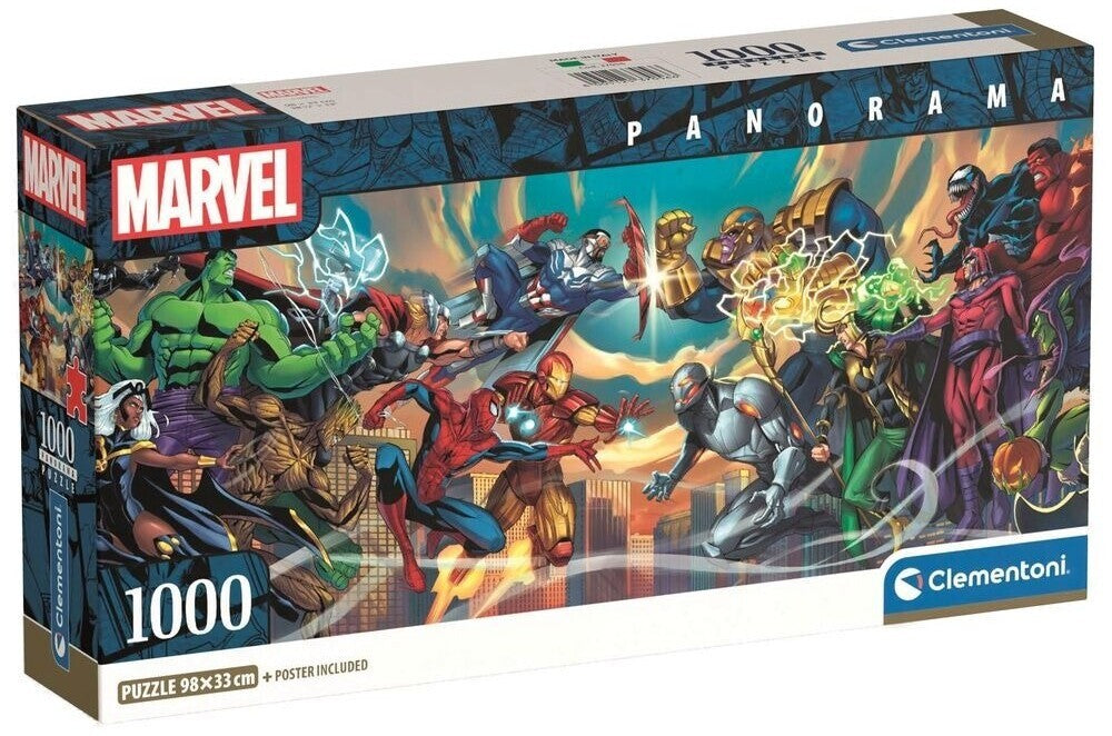 Clementoni: Marvel Heroes vs. Villains - Panorama Puzzle (1000pc Jigsaw)