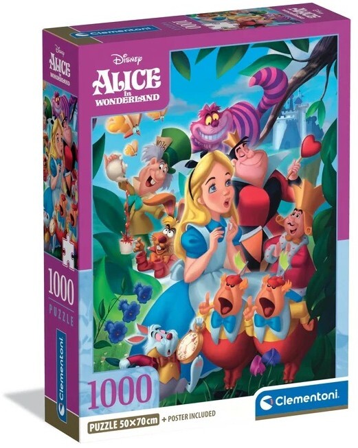 Clementoni: Disney Alice in Wonderland Puzzle (1000pc Jigsaw)